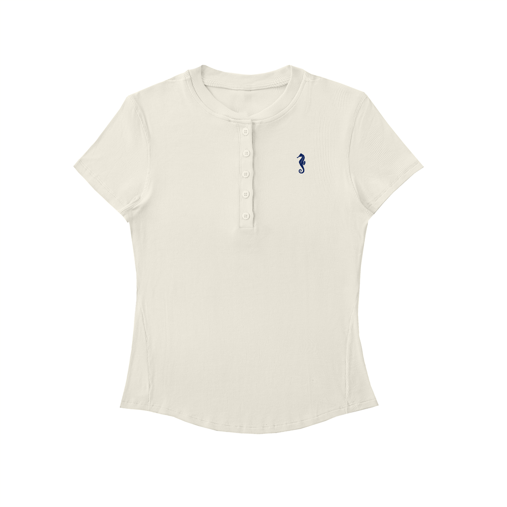 Modal Bodycon Henley Shirt