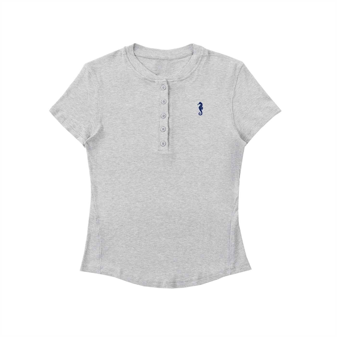 Modal Bodycon Henley Shirt